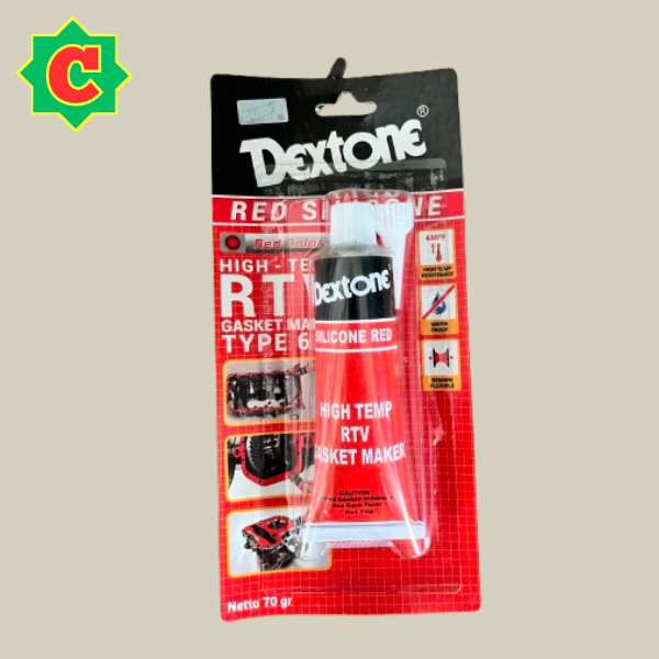 DEXTONE RED SILICONE GASKET MAKER RTV 650 70gr