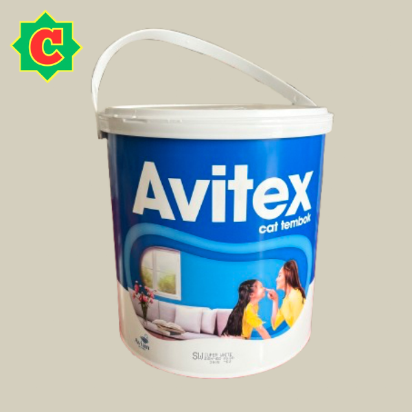 Cat avitex super white 5kg, Cat avitex putih 5kg, Cat avitex Super Putih Bersih 5kg