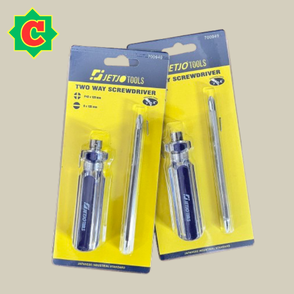 Jetjo Obeng BB Kristal 2 way Bolak Balik 2 arah 6x125mm plus