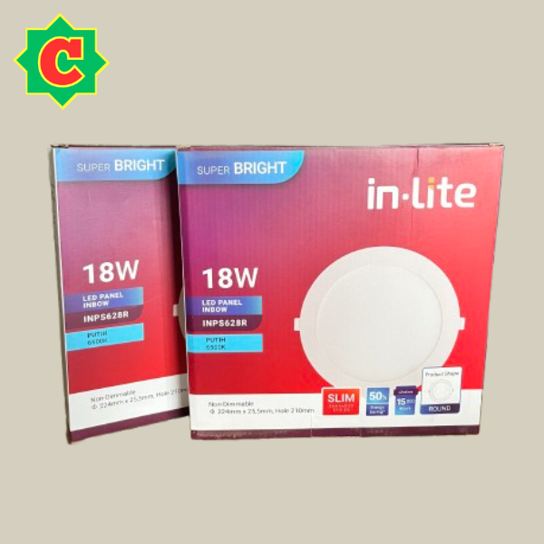 IN-LITE INLITE LAMPU PANEL LED PLAFON SLIM DOWNLIGHT 18 WATT 