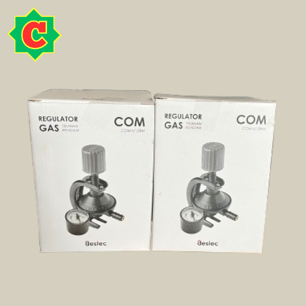 Destec COM-U12RM Regulator Gas Tekanan Rendah Anti Bocor Pengamanan Ganda Superlock